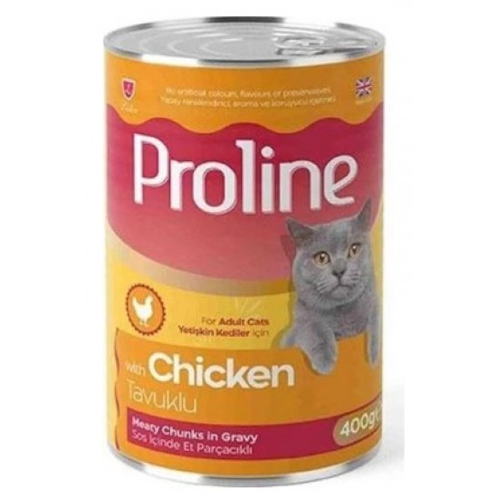 Proline Tavuk Etli Sos İçinde Et Parçalı Kedi Konservesi 400 Gr Proline Tavuk Etli Sos İçinde Et Parçalı Kedi Konservesi 400 Gr