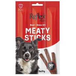 Reflex Plus Meaty Sticks Biftekli Tahılsız Köpek Ödül Çubuğu 3x11 Gr