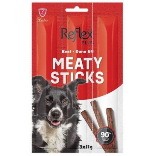 Reflex Plus Meaty Sticks Biftekli Tahılsız Köpek Ödül Çubuğu 3x11 Gr Reflex Plus Meaty Sticks Biftekli Tahılsız Köpek Ödül Çubuğu 3x11 Gr