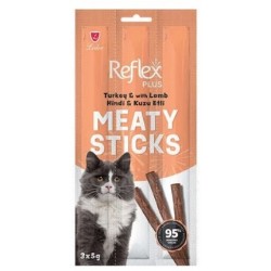 Reflex Meaty Sticks Hindi ve Kuzu Etli Kedi Ödül Maması 3x5 Gr.