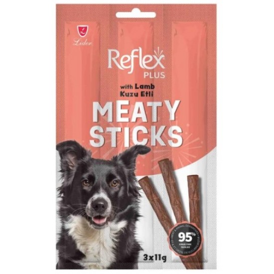 Reflex Plus Meaty Sticks Kuzulu Tahılsız Köpek Ödül Çubuğu 3x11 Gr Reflex Plus Meaty Sticks Kuzulu Tahılsız Köpek Ödül Çubuğu 3x11 Gr