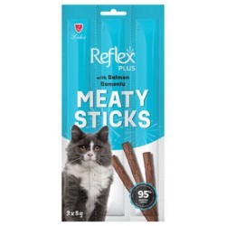 Reflex Cat Stick Somonlu Tahılsız Kedi Ödül Çubukları 5 Gr x 3 Stick