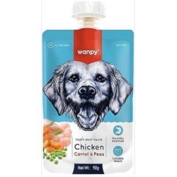 Wanpy Taze Tavuklu Havuçlu Köpek Et Ezmesi Köpek Ödülü 90 gr