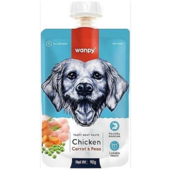 Wanpy Taze Tavuklu Havuçlu Köpek Et Ezmesi Köpek Ödülü 90 gr Wanpy Taze Tavuklu Havuçlu Köpek Et Ezmesi Köpek Ödülü 90 gr